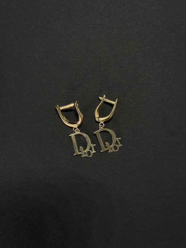 Сережки золоті Dior - Зображення 2