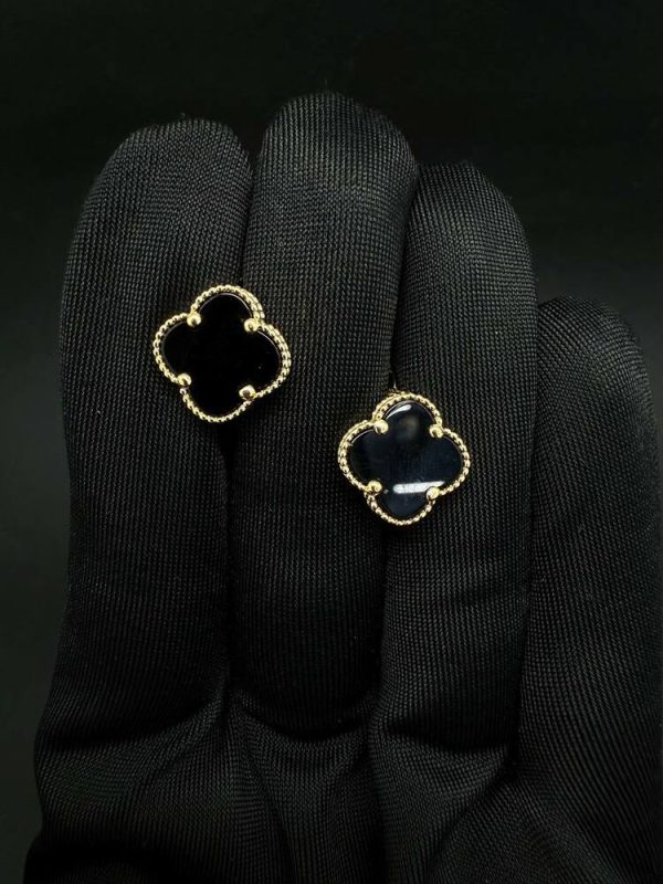 Сережки золоті Van Cleef  "Конюшина" - Зображення 4