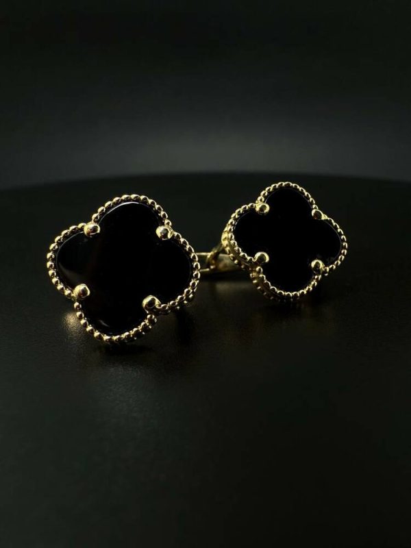 Сережки золоті Van Cleef  "Конюшина" - Зображення 3