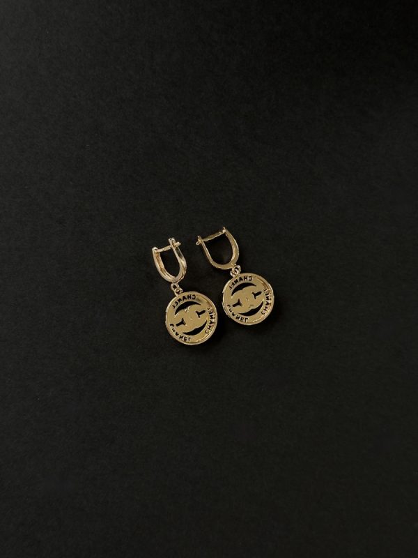 Сережки "Chanel" золоті - Зображення 3