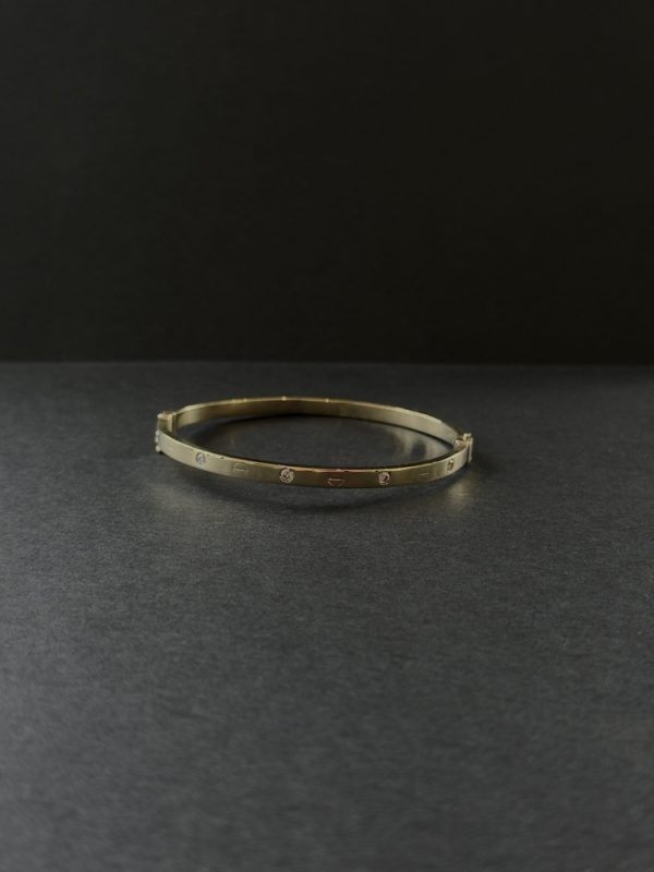 Браслет золотий в стилі "Cartier Love"