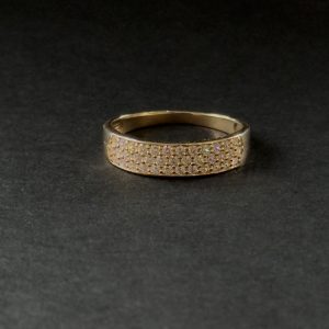 Каблучка золота з камінням