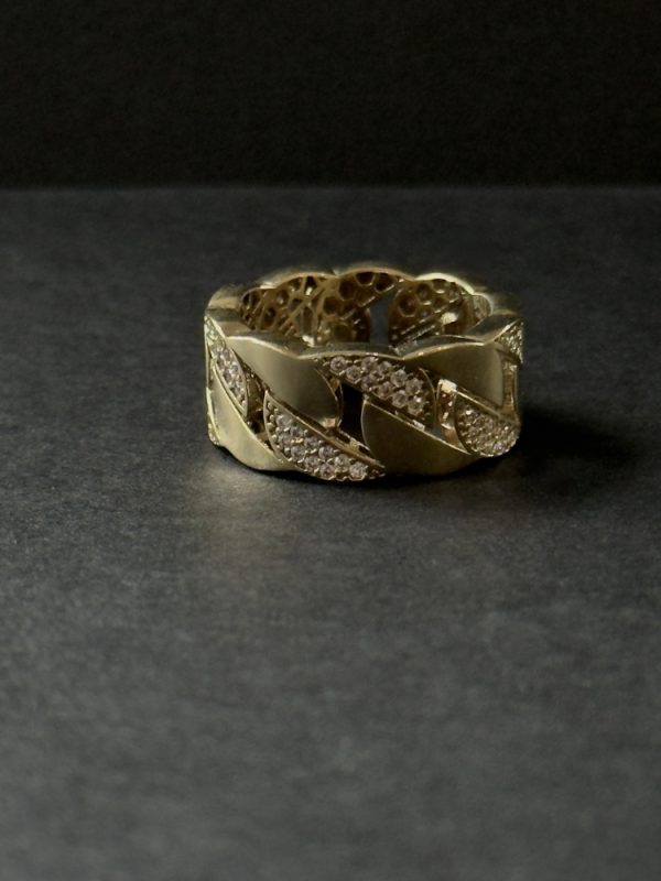 Каблучка золота в стилі "Cuban Link Ring" - Зображення 3