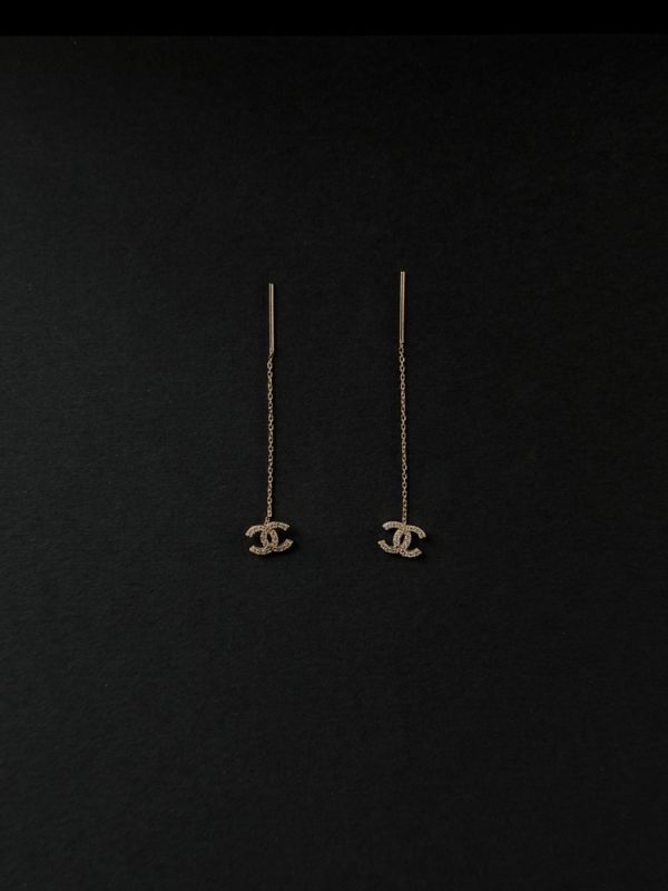 Сережки золоті "Chanel"