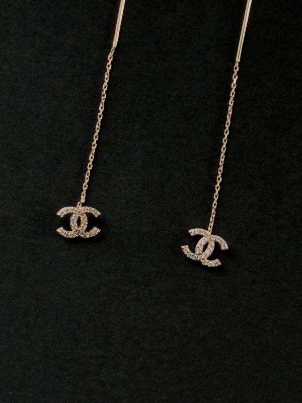 Сережки золоті "Chanel" - Зображення 2