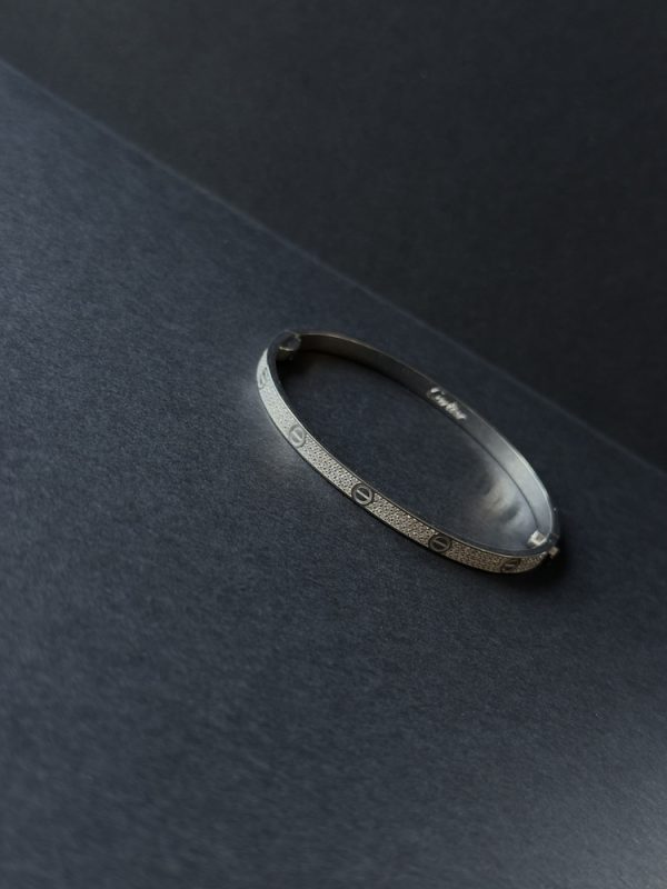 Браслет "Cartier" з білого золота з діамантами - Зображення 2
