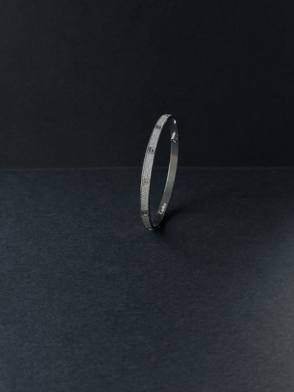 Браслет "Cartier" з білого золота з діамантами