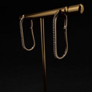 Сережки з камінням