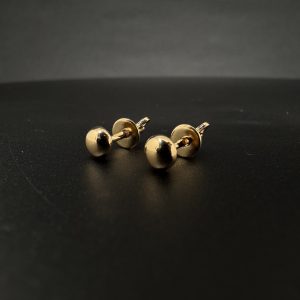 Сережки-гвоздики в жовтому золоті
