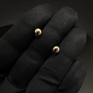 Сережки-гвоздики в жовтому золоті