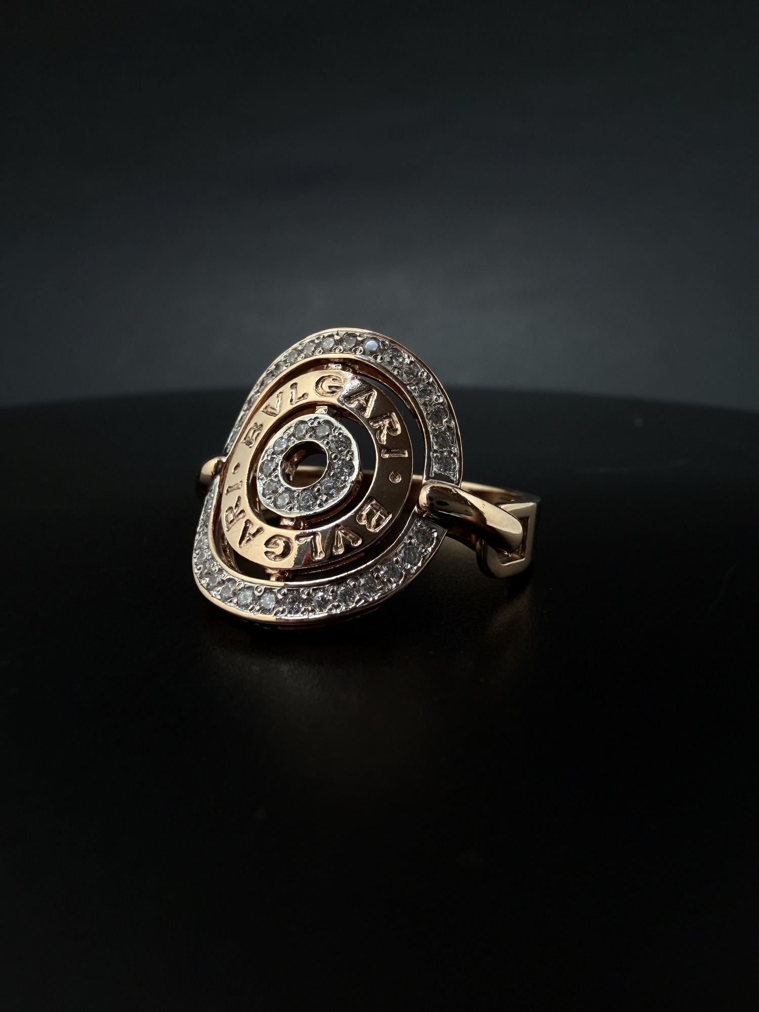 Каблучка в стилі "Bvlgari" колекція "Astrale Cerchi" - Зображення 3
