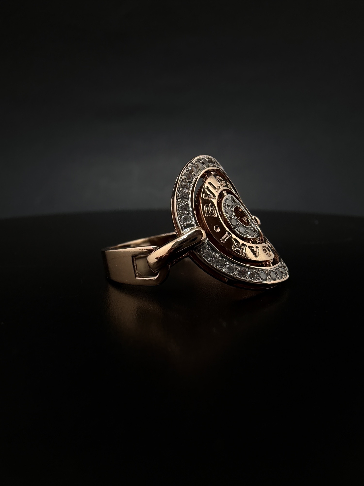 Каблучка в стилі "Bvlgari" колекція "Astrale Cerchi" - Зображення 5