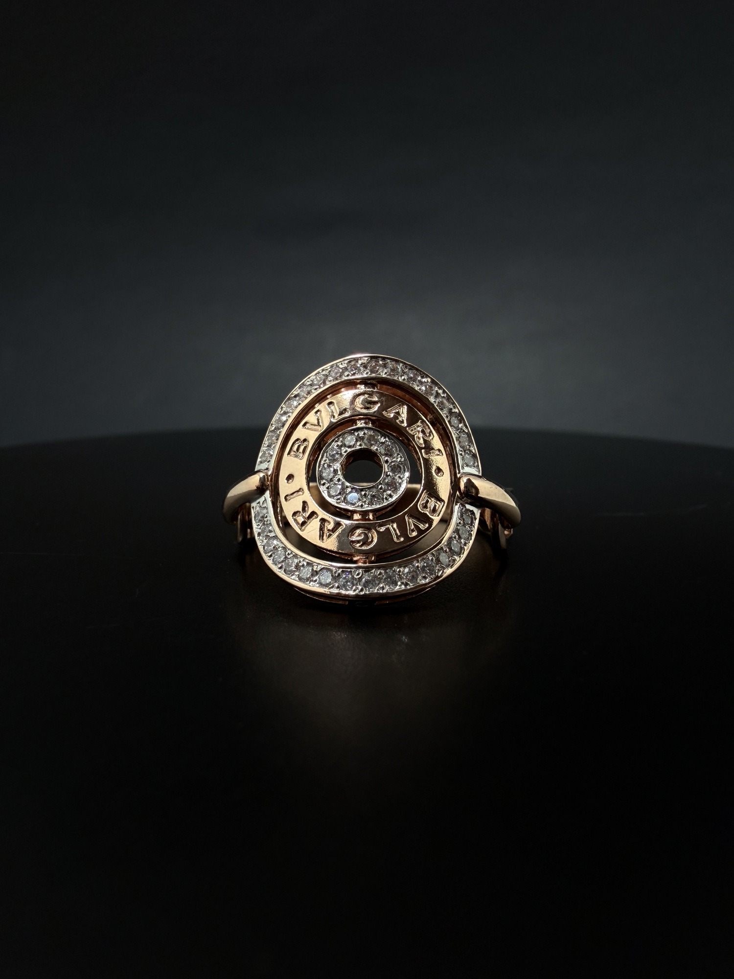 Каблучка в стилі "Bvlgari" колекція "Astrale Cerchi" - Зображення 4