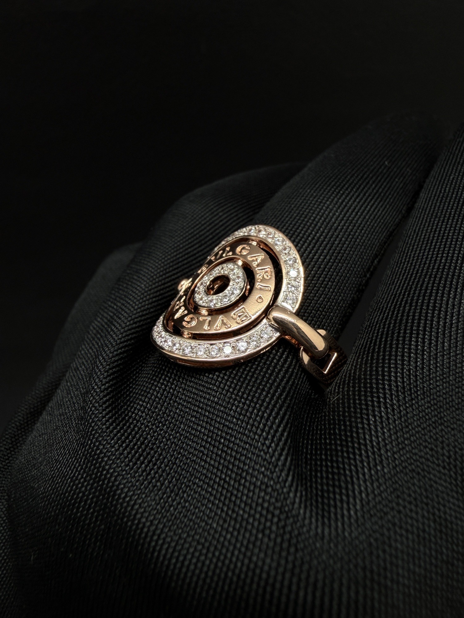 Каблучка в стилі "Bvlgari" колекція "Astrale Cerchi" - Зображення 2