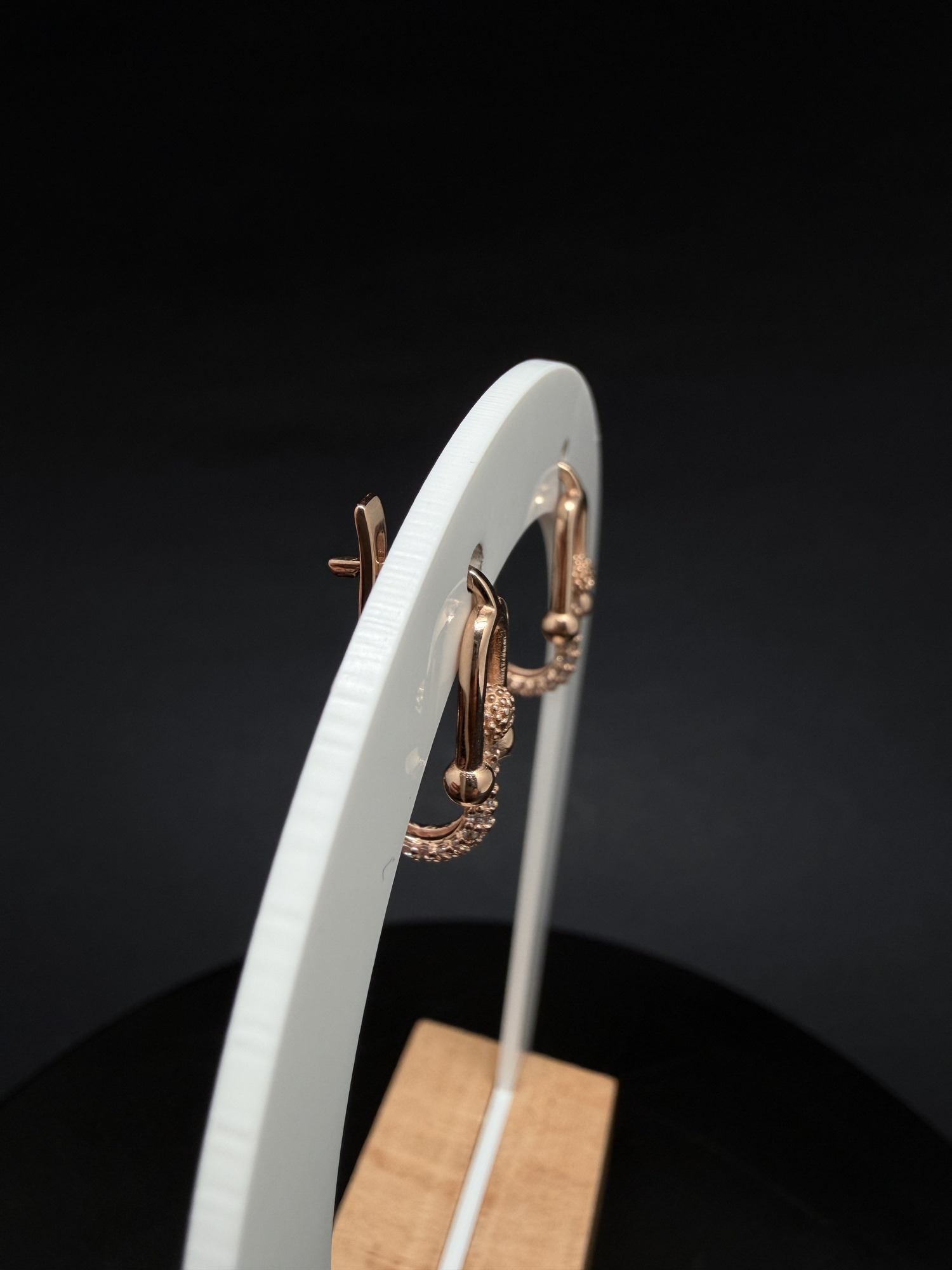 Сережки золоті в стилі "Tiffany Hard Wear" - Зображення 3