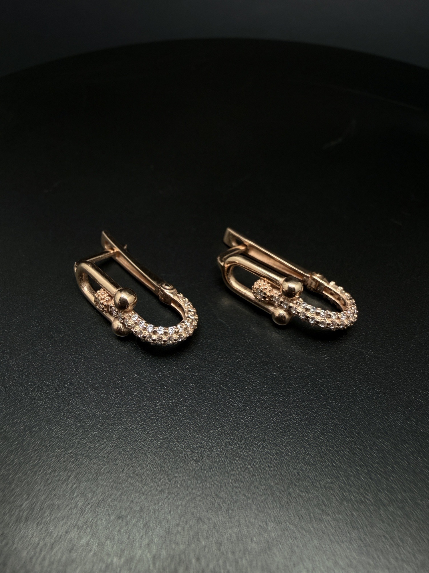 Сережки золоті в стилі "Tiffany Hard Wear" - Зображення 4