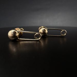 Сережки золоті “Guzema” у вигляді шпильки