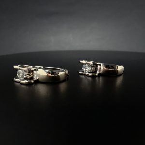 Сережки золоті “Бокові серця”