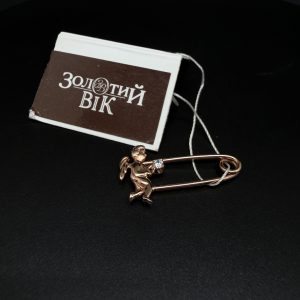 Шпилька золота з ангелом