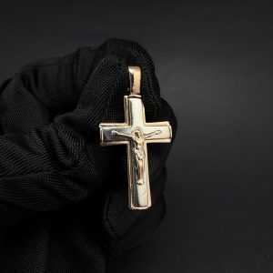 Хрест золотий з розп’яттям