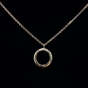 Кольє золоте в стилі “Bvlgari” з оніксом