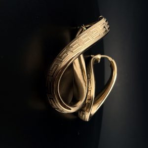 Сережки золоті в стилі “Versace”